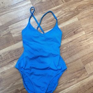 Aerie Blue One-piece Swimsuit Size Medium